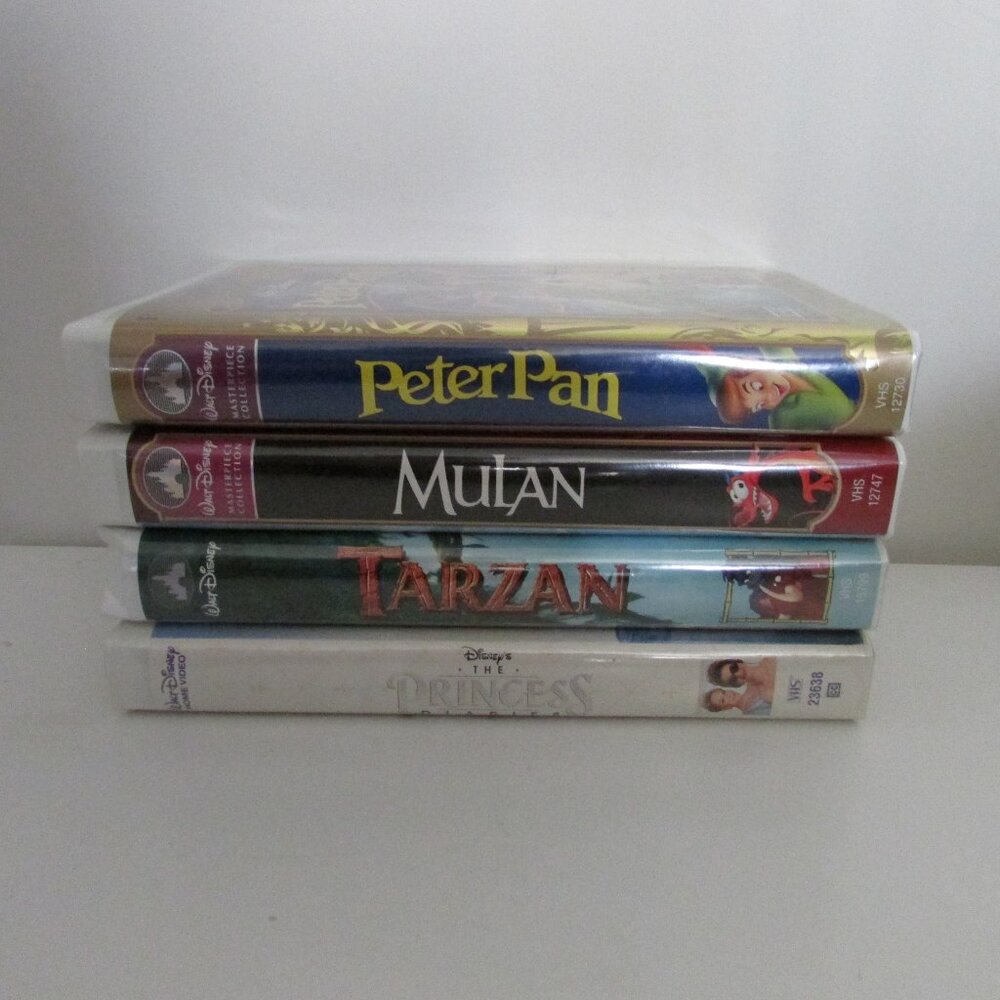 VHS Tapes - 4 Disney movies